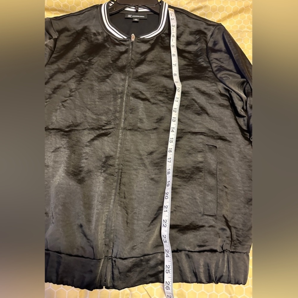 INC International Concepts Varsity Bomber Jacket with Striped Collar - Picture 6 of 8
